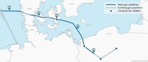 baltic pipe route map