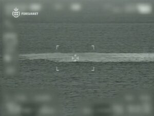Gas leaks from Nord Stream 1 and 2. Piture by Forsvaret.