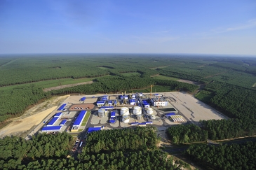 Gas storage facility in Kosakowo, Poland. Picture by PGNiG