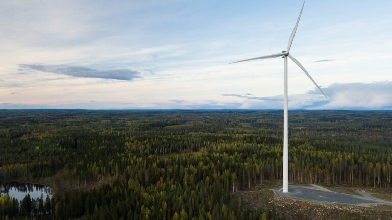 Onshore wind farm. Fot. Wikimedia Commons