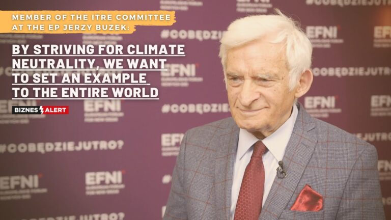 Buzek: By striving for climate neutrality, we want to set an example to the entire world (INTERVIEW)