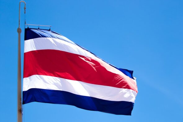 Flag of Costarica. Source: Wikimedia Commons