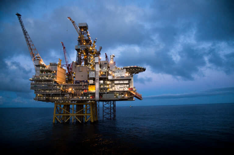 Mining platform at the Gina Krog deposit. Picture by Ole Jørgen Bratland/Statoil