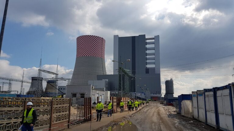 Construction of the 910 MW unit in Jaworzno. Picture by Piotr Stępiński/BiznesAlert.pl