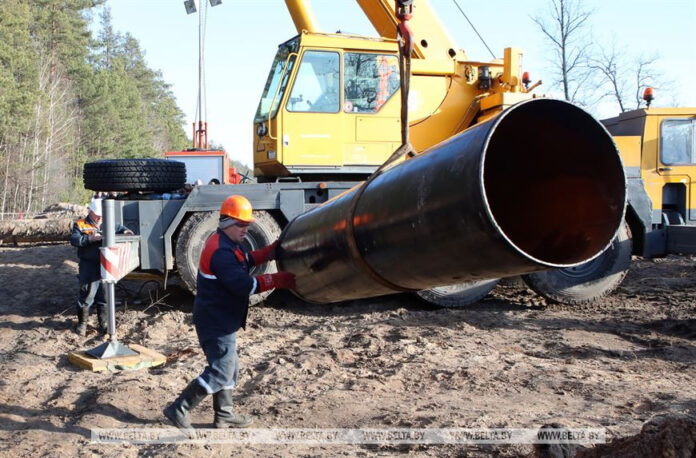 Repair of the Friendship Oil Pipeline in Belarus. Picture by BELTA