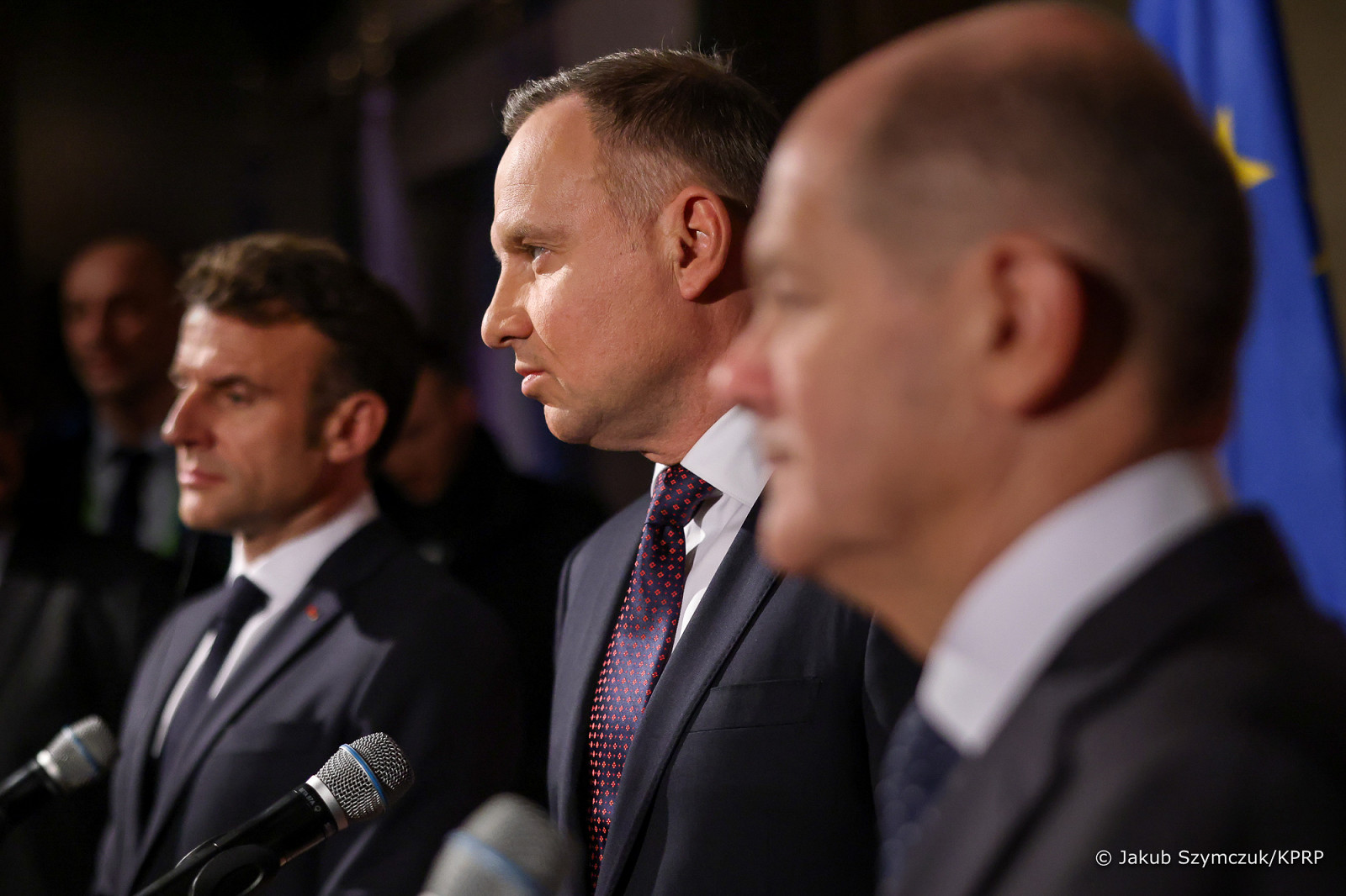 Emmanuel-Macron-Andrzej-Duda-Olaf-Scholz-prezydent