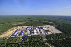 Gas storage facility in Kosakowo, Poland. Picture by PGNiG