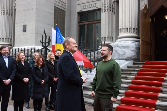 Donald Tusk and Volodymyr Zelensky. Picture by the Prime Minister's Office.