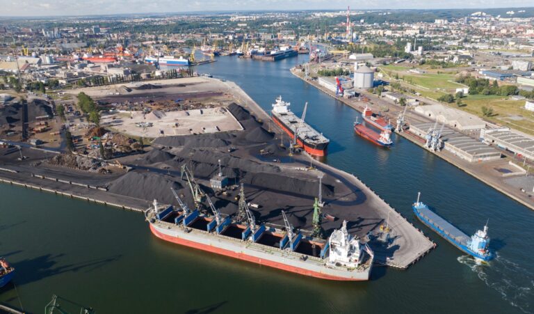 "The second channel of the Port of Gdańsk. Photo: Port of Gdańsk."