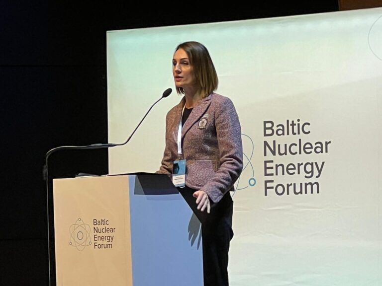 Pomeranian Voivode Beata Rutkiewicz at the Baltic Nuclear Energy Forum. Picture by Wojciech Jakóbik