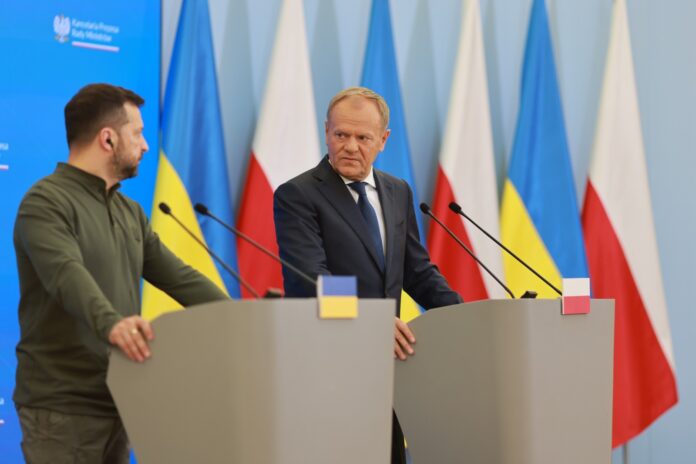 Volodymyr Zelensky and Donald Tusk. Picture by the Prime Minister's Office.