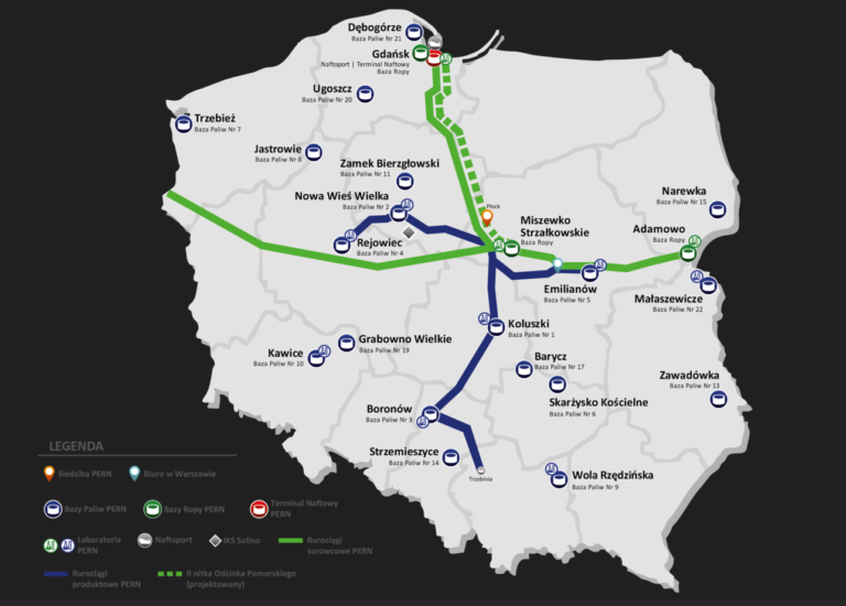 PERN suspends the second strand of the Pomeranian pipeline project